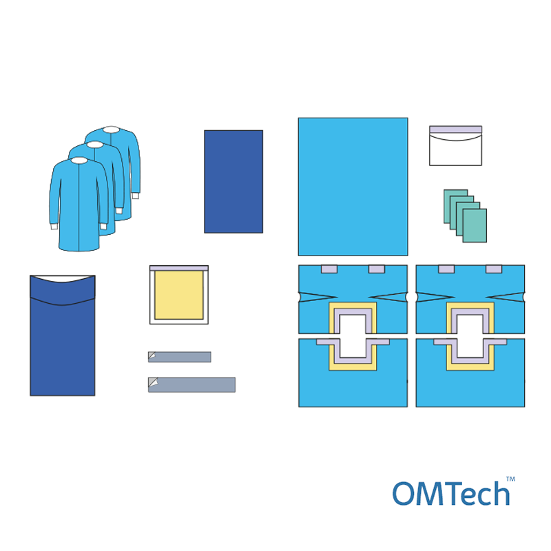 Комплект одягу та покриттів операційних OMTech™ для лапаротомії №2/В стерильний